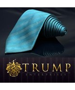 Donald  J Trump Signature Collection Blue Striped Tie 60.5&quot; - $1,861.93 MXN