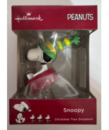 Hallmark Peanuts Snoopy on Red Sled Box Christmas Ornament - $276.07 MXN