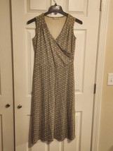 Territory Ahead Green &amp; White Floral Sleeveless Dress Sz 4 - $14.85