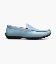 Stacy Adams Conroy Moc Toe Perf Slip-On Casual Shoes Light Blue  25702-459 image 2
