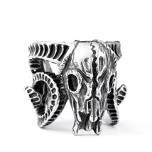 Church of Satan Sigil Of Head Baphomet Satanic Stainless Steel Sz 7-13 Ring (p2) - £14.38 GBP