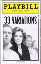 Playbill 33 Variations Eugene O&#39;Neill Theatre 2009 + Ticket Jane Fonda - $9.89