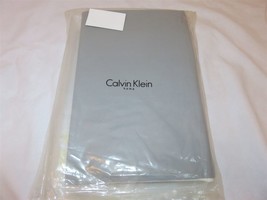Calvin Klein Tailored Cal King Bedskirt Grey Blue Zinc NIP - $63.31