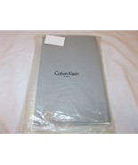 Calvin Klein Tailored Cal King Bedskirt Grey Blue Zinc NIP - $63.31