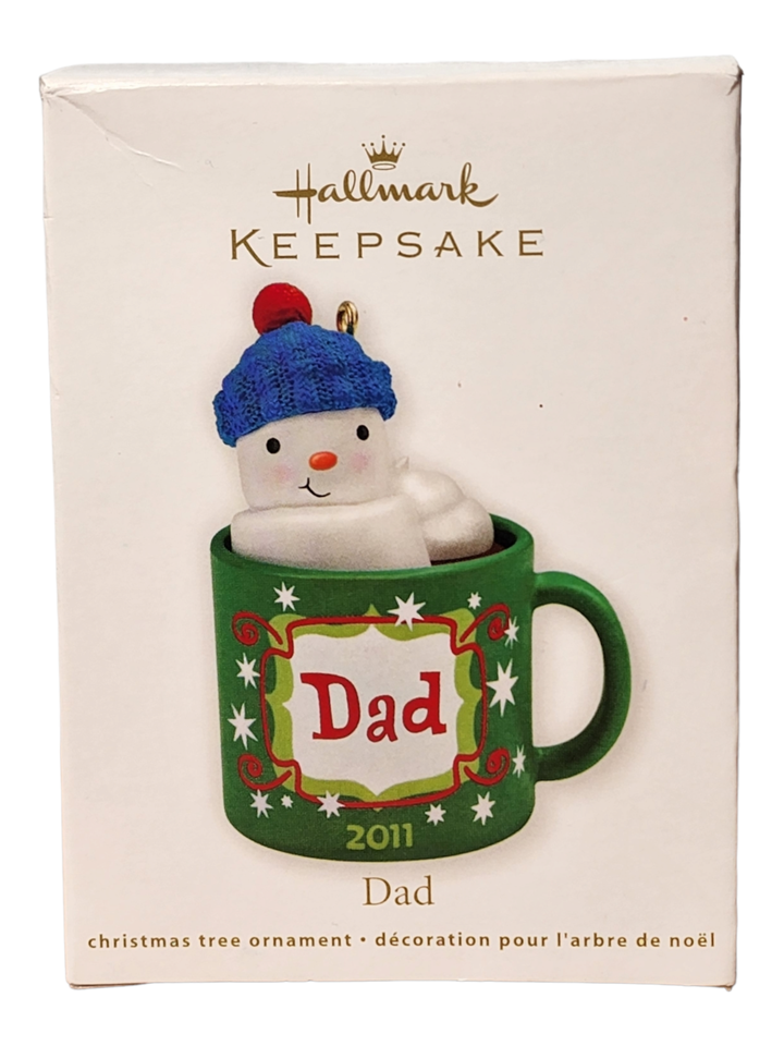 2011 Hallmark DAD Keepsake Ornament HOT COCOA Family Collection FATHER - $5.51