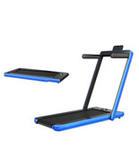 2.25HP 2 in 1 Folding Treadmill with APP Speaker Remote Control-Navy - C... - $559.41 CAD