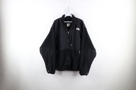 Vtg 90s The North Face Mens XL Distressed Spell Out Denali Fleece Jacket Black - £77.40 GBP
