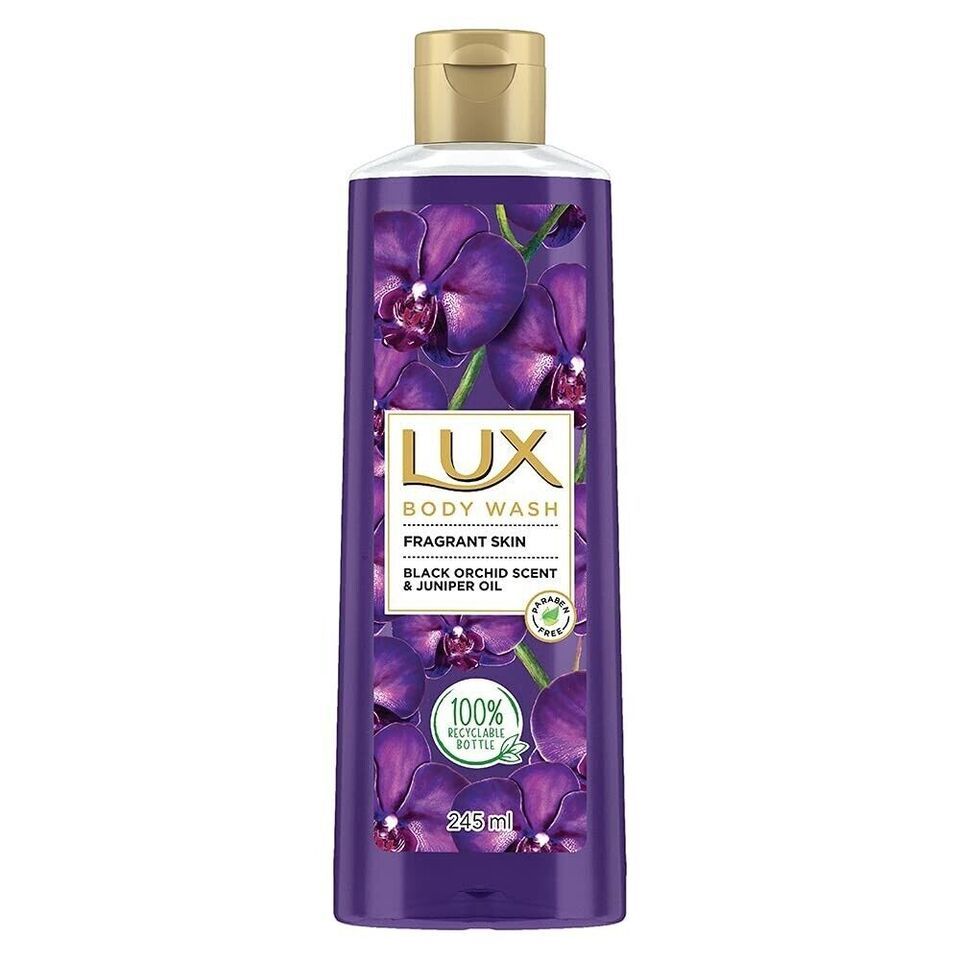 2x Lux Shower Gel Black Orchid Fragrance &Juniper oil Body wash,  245 ml
