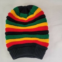 Crochet rastafarian oversize Jamaica hat Rastafarian Red yelow green hat - £13.41 GBP