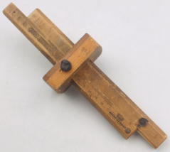 Vintage Nooitgedagt 17 cm Wood Adjustable Mortise Scribe Gauge Ruler 9&quot; ... - £18.07 GBP
