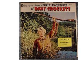 Fess Pareker, Buddy Ebsen - Walt Disney&#39;s Three Adventures Of Davy Crockett - Lp - £30.35 GBP