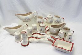 Royal Seasons Xmas Salt Pepper Shaker Candy Dish Gravy Boat Mixed Lot of 19 - $16.65