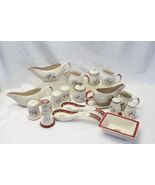 Royal Seasons Xmas Salt Pepper Shaker Candy Dish Gravy Boat Mixed Lot of 19 - $305.82 MXN