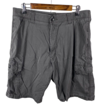 Wrangler Cargo Shorts Size 36 Mens Performance Series Gray Stretch Waist... - £29.06 GBP
