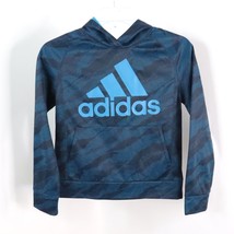 Adidas Youth Kids S (8) Blue Lightweight Pullover Hoodie Sweatshirt - £11.19 GBP