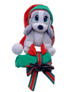 Vintage Sad Eye Sam Christmas Stuffed Plush Gray Long Hat Present RARE A... - $556.39 MXN
