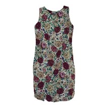 Sag Harbor Womens Brown Multicolor Floral Sleeveless Dress Size Petite Small PS - £10.16 GBP