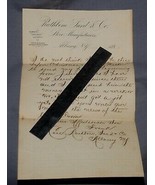 RATHBONE SARD STOVES Letterhead  cursive handwritten letter CA 1880s - $35.28 CAD