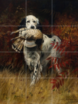 first of the season hunting dog quail alexander ceramic tile mural backs... - £47.58 GBP+