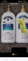 (2) GOLD BOND Healing Hydrating LOTION Fragrance Free W/Aloe (14 oz Ea)  - £16.25 GBP