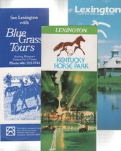 Lexington Kentucky Horse Park, Blue grass Tours  Brochures Fold Out - £1.17 GBP