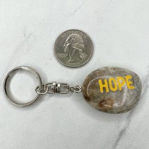 Hope Stone Rock Charm Keychain Keyring - $6.92