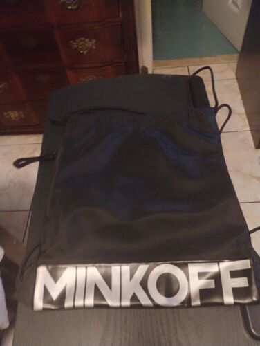 Rebecca Minkoff Black Lightweight  13&quot;X 12&quot; Gym Travel Tote Bag with Dra... - $61.28