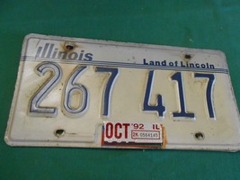 Collectible License Plate Tag......ILLINOIS Land of Lincoln 267-417 - $8.50