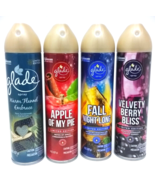 4 x  S.C.Johnson Glade Scented Air Freshener Spray Multi-Scents Eliminat... - $39.59
