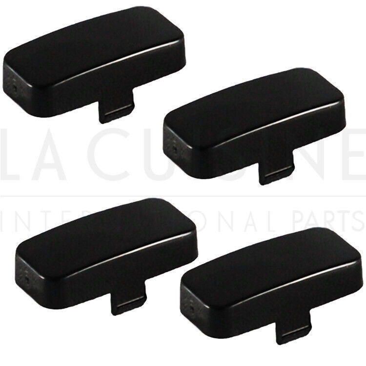 Smeg 568452514 Black Bottom Screw Cover Set Genuine OEM Part - $19.80