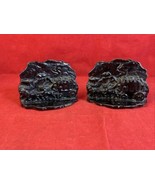 VTG Pair of 2 Horses Stagecoach Coach Bookends Cast Iron Book Ends Antiq... - $436.96 MXN