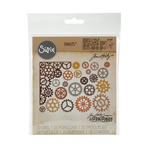 Sizzix Gearhead by Tim Holtz Thinlits Die Set, Carbon Steel, Multi-Colour, Pack  - £23.98 GBP