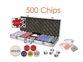 Custom Classic Dice Poker Chip Set 3 Initials on Both Side of Chips - 50... - £86.24 GBP