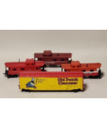 Tyco HO Scale (3) Caboose and Billboard Box Car OLD DUTCH Cleanser Adver... - $753.77 MXN