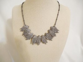 I.n.c. Hematite-Tone Crystal Burst Frontal Necklace A100 $49.50 - $18.23