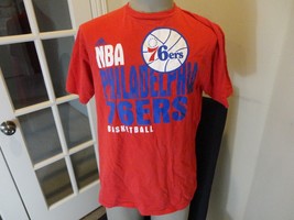 Red Adidas Go To Tee Philadelphia 76ers NBA Basketball 2012 T-shirt Adult L Nice - £17.40 GBP