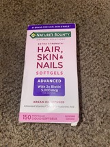 Nature&#39;s Bounty Optimal Solutions Hair Skin&amp;Nails Extra Strength 150ct E... - $266.95 MXN