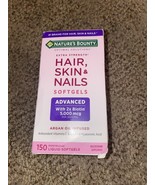 Nature&#39;s Bounty Optimal Solutions Hair Skin&amp;Nails Extra Strength 150ct E... - $266.95 MXN