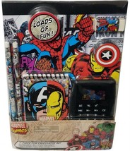 Marvel Classic Superhero 7pcs Calculator &amp; School Supplies Gift Set - NEW - £10.09 GBP