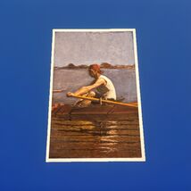1874 John Biglin in Single Scull by Thomas Eakins New Haven CT Postcard - $5.00