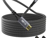 Usb C To Hdmi Cable 25Ft, Usb 3.1 Type-C To Hdmi 2.0 Braided Cord With 2... - £51.88 GBP