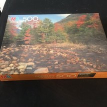 MB #4611-11 &quot;Saco River, White Mountains, NH.&quot; Croxley Vintage Puzzle NI... - £8.31 GBP