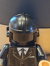 LEGO Minifigure Accessory Aviator Helmet Black hat - £1.48 GBP