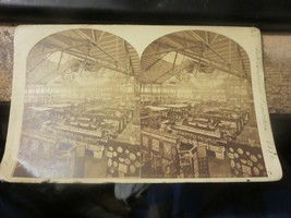 1876 Philadelphia International Exhibition Main Building Stereoview Card - £11.18 GBP