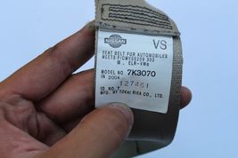 2003-2004 INFINITI G35 SEDAN LH REAR DRIVER SEAT BELT HARNESS RETRACTOR K2868 image 4