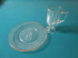 Indiana Glass Christmas 4 Sets Of Plate And Mug Nib [*RACK1] - £82.11 GBP