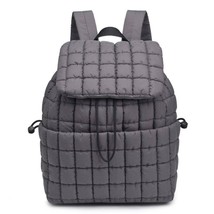 Alex Nylon Quilted Puffer Backpack Carbon Grey - $1,258.85 MXN