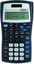 Black With Blue Accents Scientific Calculator, Texas Instruments Ti-30Xiis. - $40.99