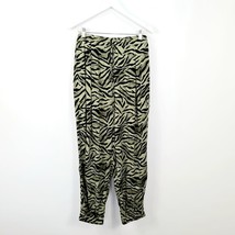 New Look - Zebra Print Drawstring Joggers - Green - UK 20 - £15.03 GBP