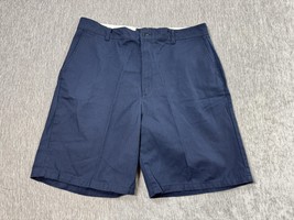 Red Kap Shorts Mens 38 Navy Work Uniform Flat Front PT26 Industrial Durable - $16.82